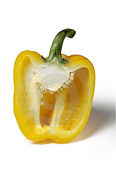 Half yellow pepper