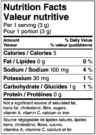 Nutrition Facts